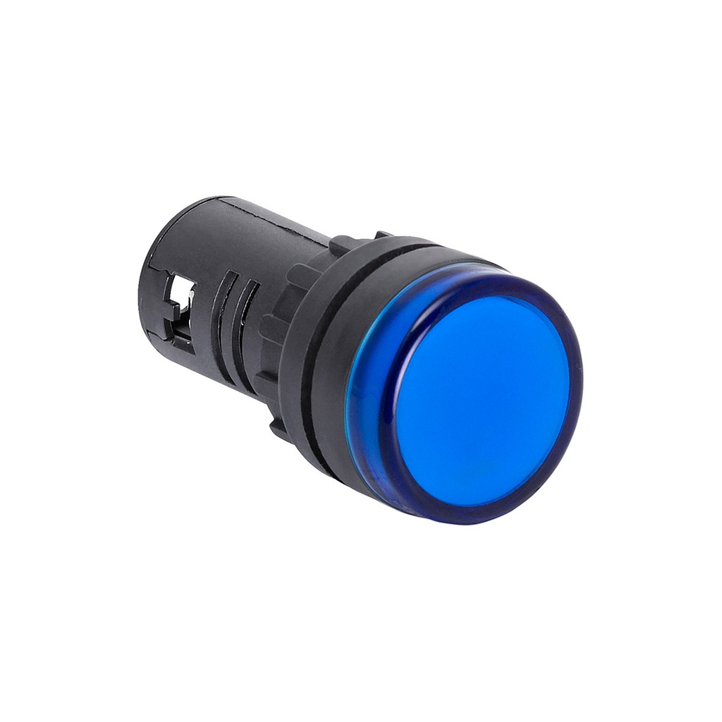 22mm Panel Mount Blue LED Pilot Light 220VAC