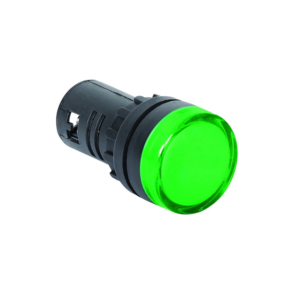 22mm Green LED Pilot Light 24VAC/DC
