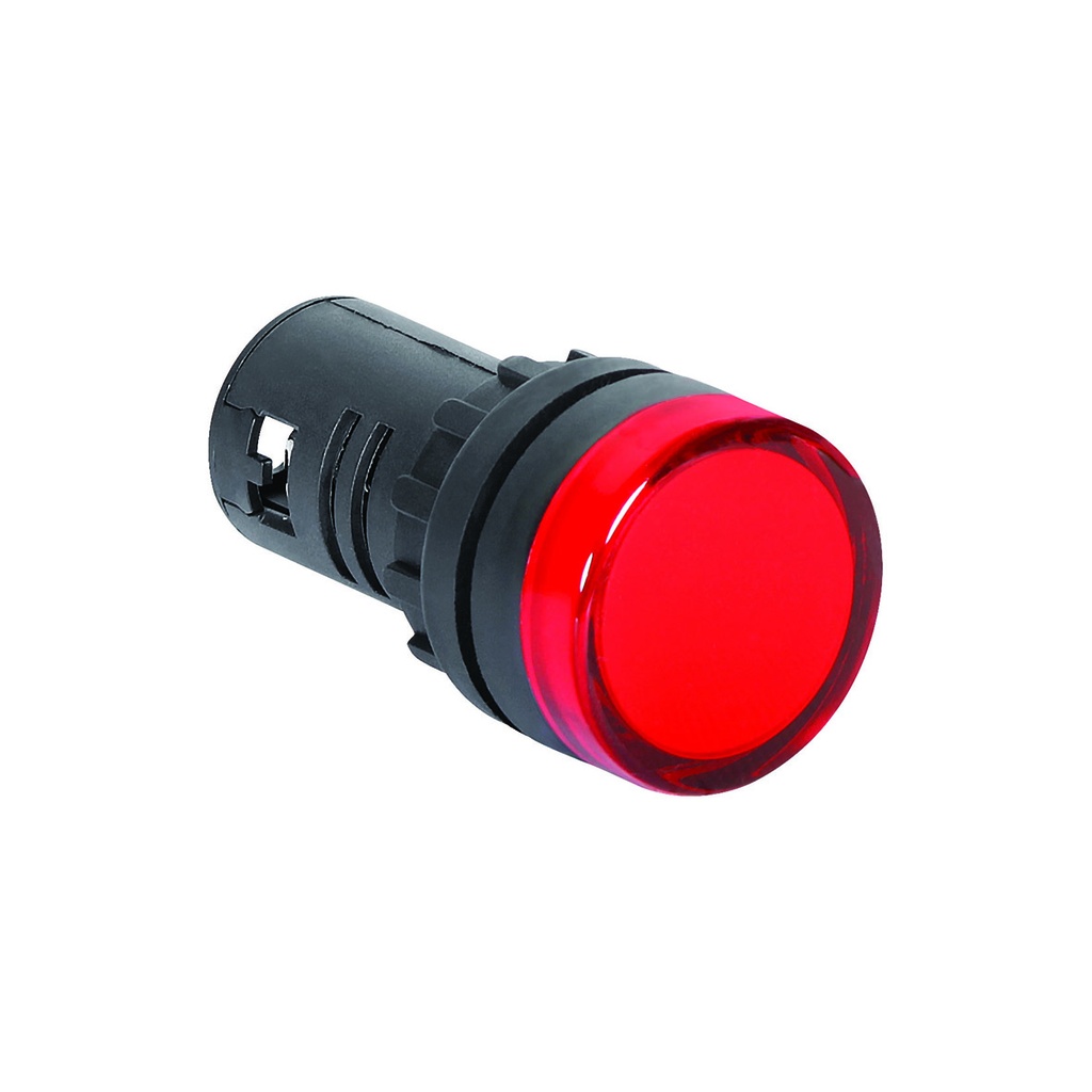 22mm Panel Mount Red LED Pilot Light 220VAC
