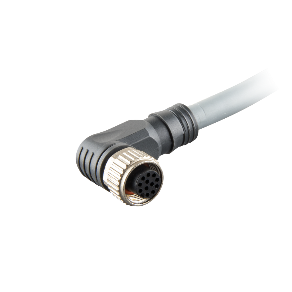 M12 Sensor Cable 12PIN 90 Degree Female 5M