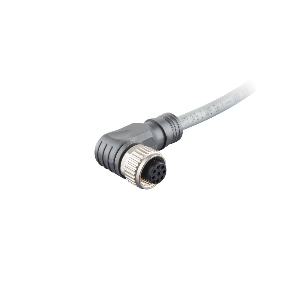 M12 Sensor Cable 8PIN 90 Degree Female 5M