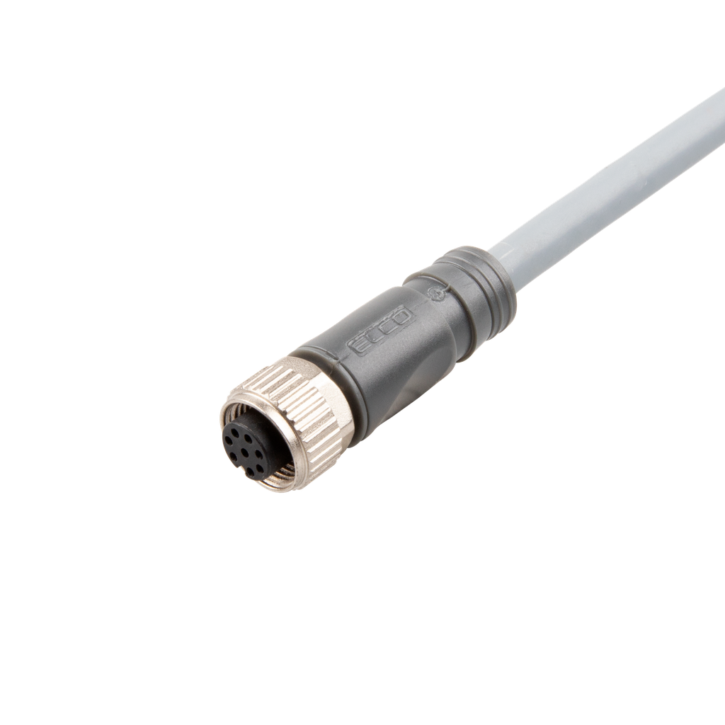 M12 Sensor Cable 8PIN Straight Female 2M