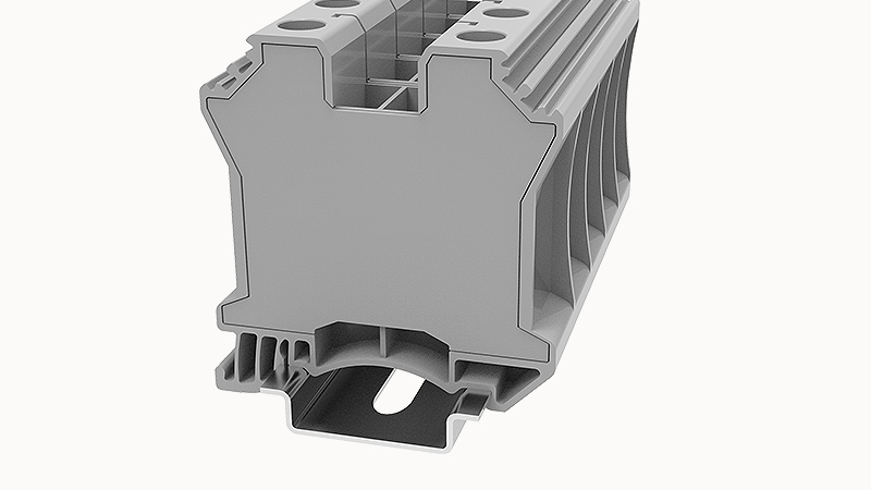 [DC35-01P-12] 1.5-50mm 125A DIN Terminal Rail blue