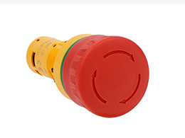 Red Mushroom Pushbutton 1 NC Turn-Release