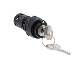 Black 2 Position Key Selector Switch 1NO