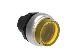 Alternate Action Yellow Illuminated Pushbutton Actuator