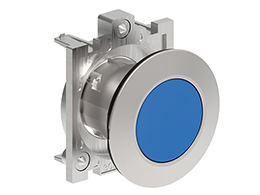 30mm Flush Blue Momentary Pushbutton Actuator