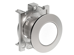 30mm Flush White Momentary Pushbutton Actuator