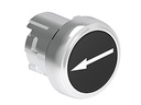 BLK "LEFT" FLUSH MOMENT. P/BUTTON ACT.
