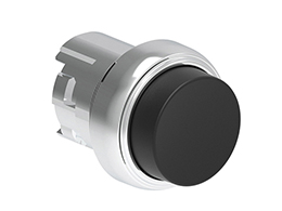 Black Projecting Head Pushbutton Actuator