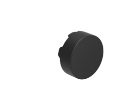 Black Extended Cap Flush Pushbutton Actuator