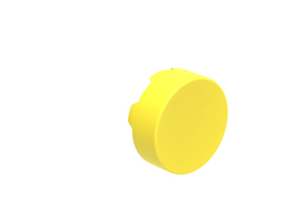 Yellow Extended Cap Flush Pushbutton Actuator
