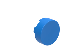 Blue Extended Cap Flush Pushbutton Actuator
