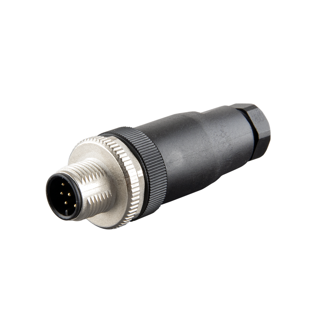 [LS12.8-0/C(BU)] M12 STRAIGHT CONNECTOR 2A 8PIN MALE