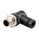[LSB12.4-0/C(BU)] M12 90 DEG CONNECTOR 4A 4PIN MALE