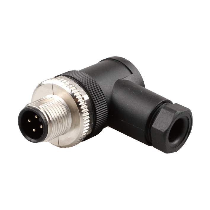 M12 90 DEG CONNECTOR 4A 5PIN MALE