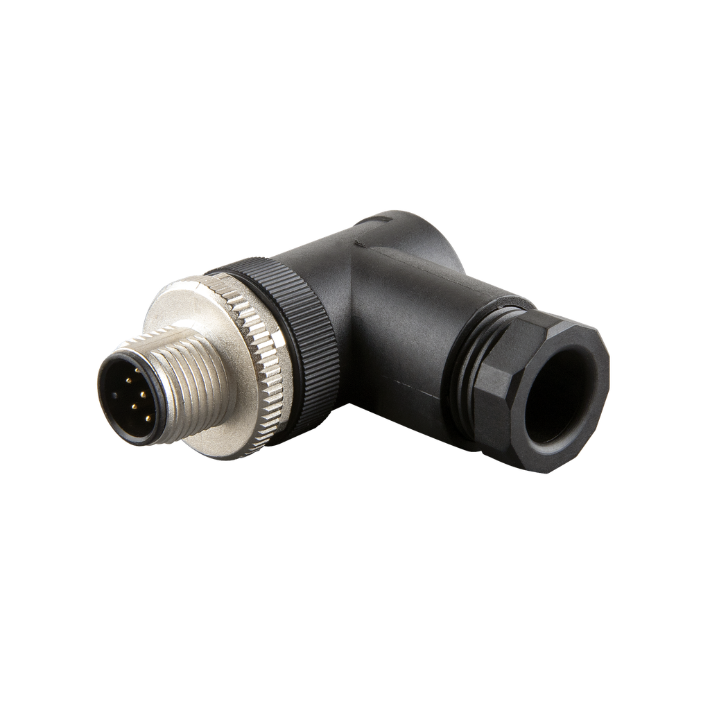 M12 90 Degree Connector 2A 8PIN Male