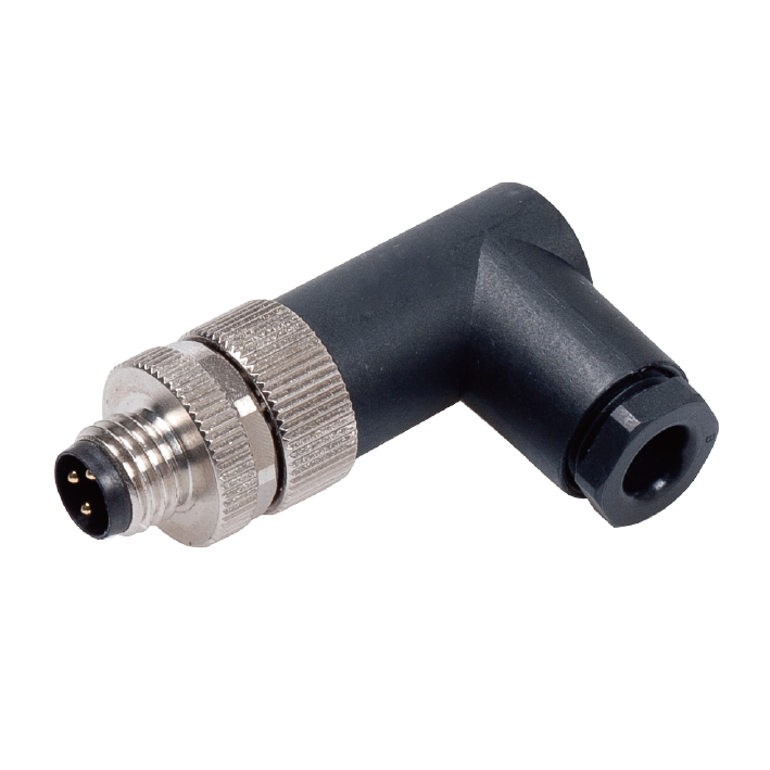 [LSB8.3-0/C] M8 90 DEG CONNECTOR 4A 3PIN MALE