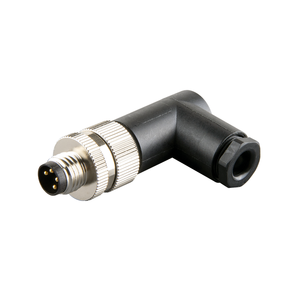 [LSB8.4-0/C] M8 90 DEG CONNECTOR 4A 4PIN MALE