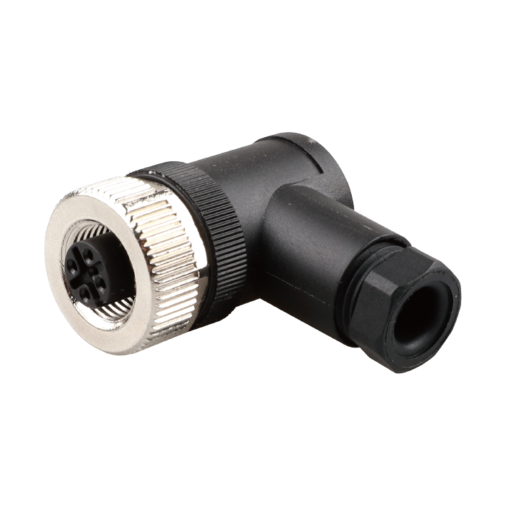 M12 90 Degree Connector 4A 5PIN Female