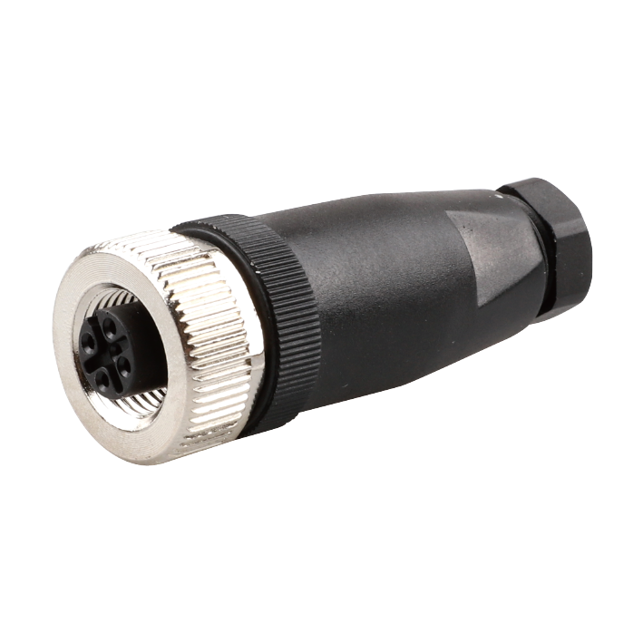 [LSO12.5-0/C(BU)] M12 STRAIGHT CONNECTOR 4A 5PIN FEMALE