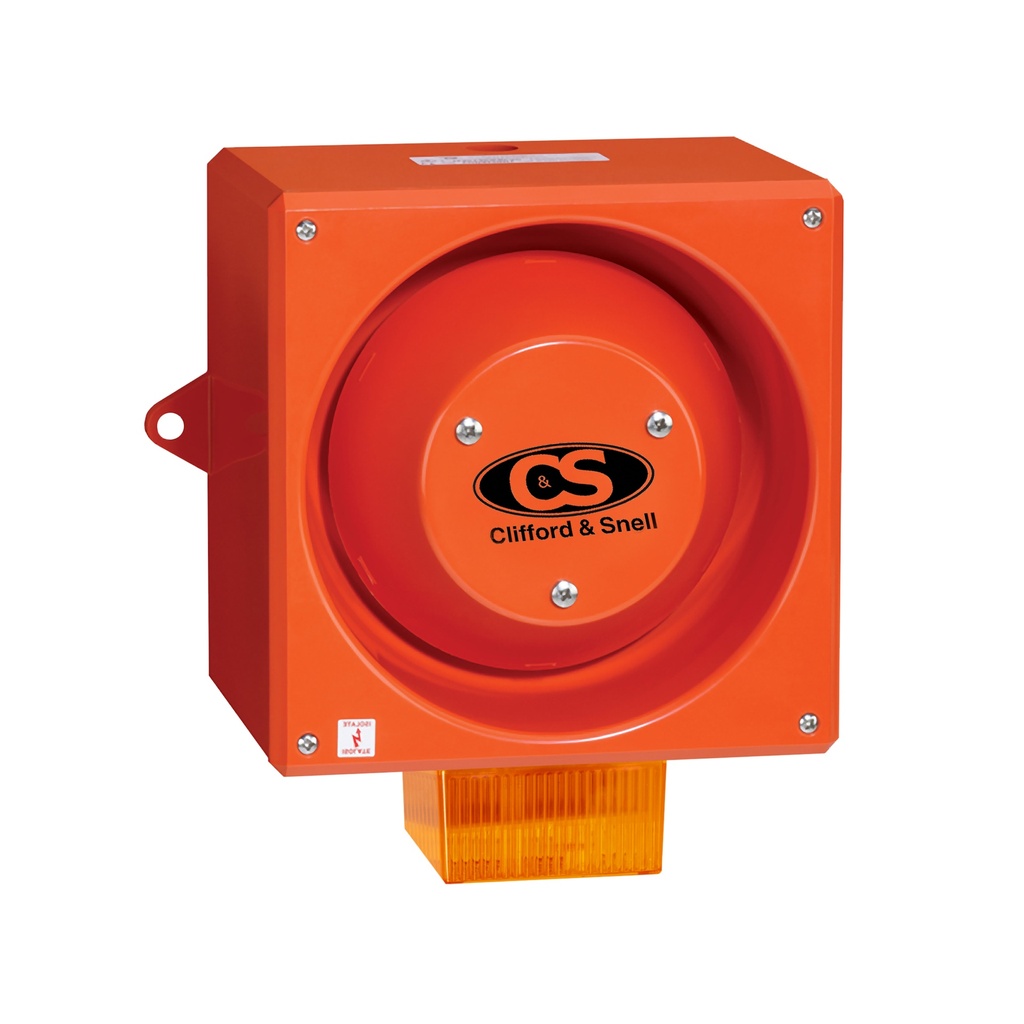 Sounder/Strobe 120 dB 24VDC Amber