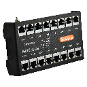 [DRJ45-8CAT6] 8 Port, RJ45 Connectors, CAT6 and POE DIN Rail Mount, Front Connect