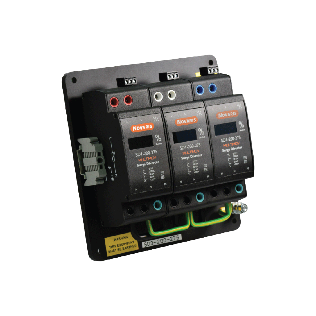 Surge Diverter, MULTIMOV, 3 Phase, 200kA, 275VAC