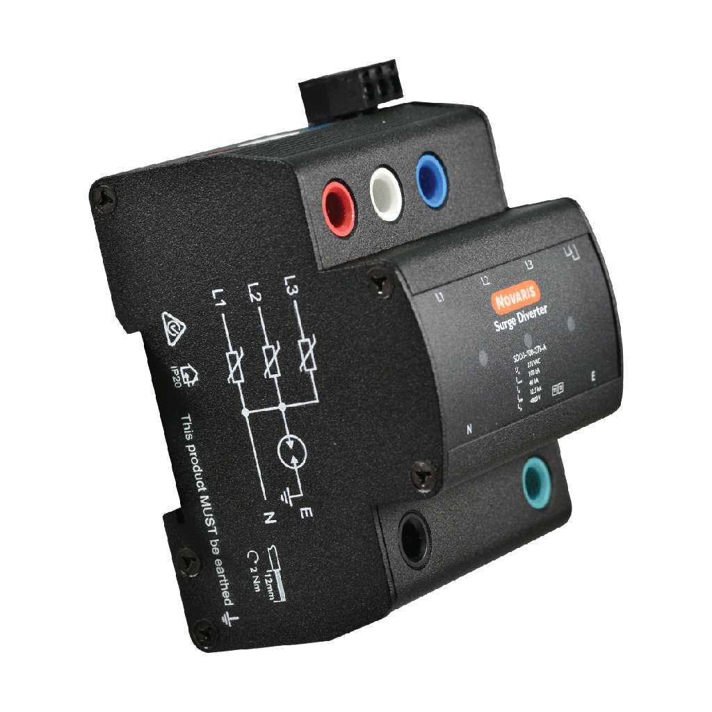 [SDD3-50-275-A] Surge Diverter, 3 Phase, 50kA, 275VAC, All Mode with alarm output