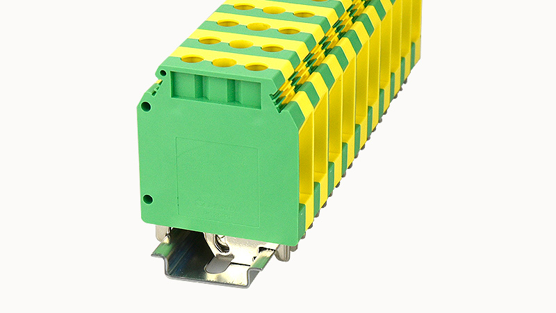 [PC35-PE-01P-1Y-00A(H)] Terminal 35mm² Screw DIN Rail Earth