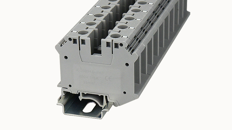 [PCIK35-01P-11-00A(H)] Terminal 35mm² Screw DIN Rail Grey
