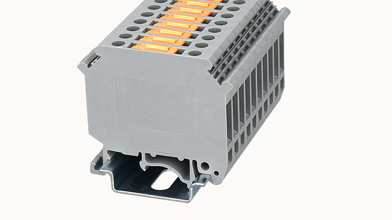 Terminal Disconnect 4mm² 16A DIN Rail Grey