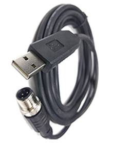 [CS12USB] Prog. cable for Safegate SMP/SMPO USB-M12 5-pole, 2m