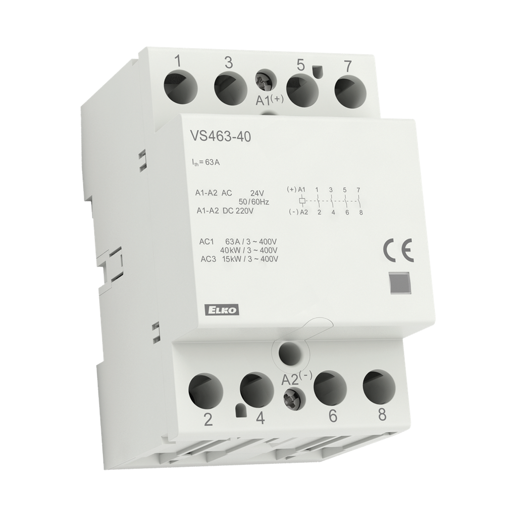 63A 4NO Modular contactors 230VAC/DC