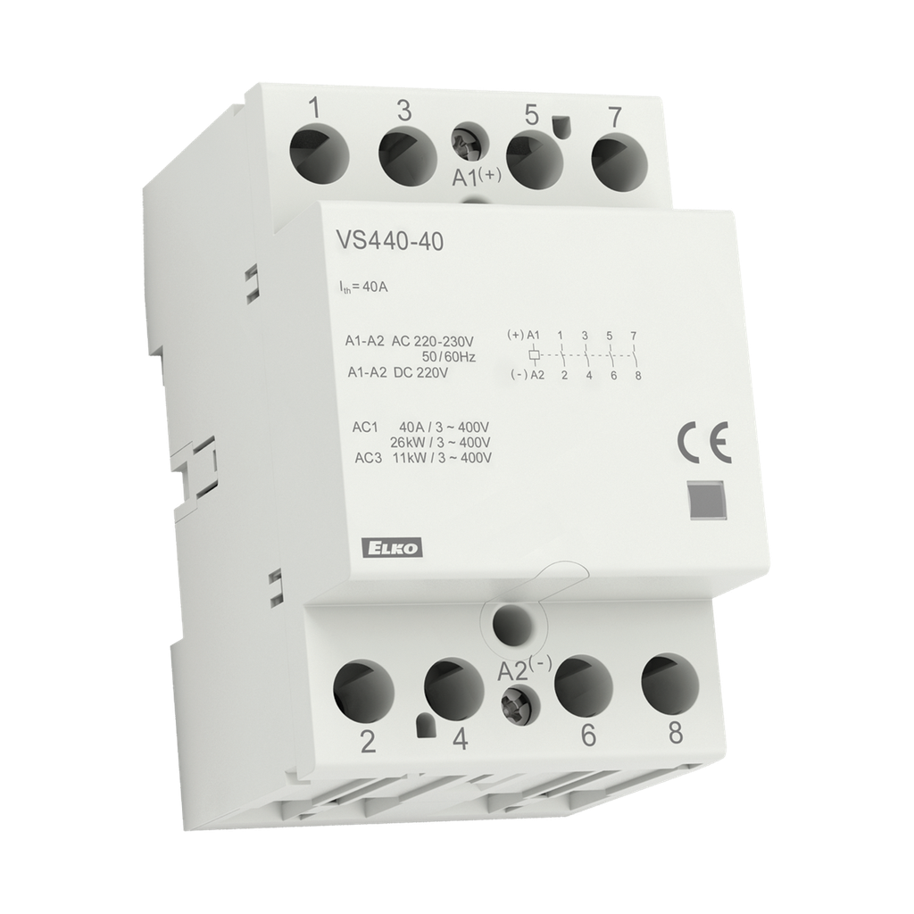 40A 4NC Modular contactors 230VAC/DC