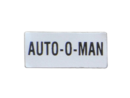 [LPXAGB214] Label "AUTO-O-MAN"