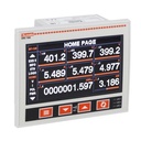 [DMG7500] Panel mount Power Analyzer, widescreen LCD, 100-240AC. Expandable, RS-485, Easy Branch Comp.