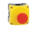 [LPZP1B5603] Yellow Control Station Red Mushroom Latch Turn to Release ISO 13850