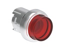 Platinum Illuminated Red Extended Metal Push-Button