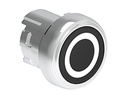 Platinum Metal Flush Pushbutton Black "O"