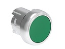 Platinum Metal Flush Pushbutton Green
