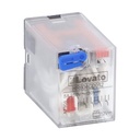 [HR604CD024] Relay Industrial Plug In 4CO 5A 24VDC Coil (with LED and Button)