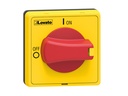 Door Coupling Handle Red/Yellow-suit GA016A ....GA063SA. GA...C + GA...D, Screw Fixing ?5mm