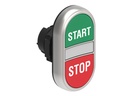 Platinum Plastic Double Pushbutton with Pilot Light, Green/Red "Start/Stop"