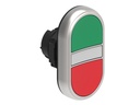 Platinum Plastic Double Pushbutton with Pilot Light, Green/Red