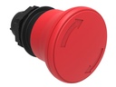 [LPCB6344] Platinum Plastic 40mm Mushroom Latching Turn-Release Pushbutton Red