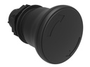 [LPCB6342] Platinum Plastic 40mm Mushroom Latching Turn-Release Pushbutton Black
