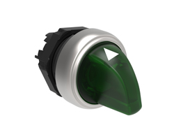 Platinum Plastic Illuminated Selector Actuators Knob Green 1-0-2