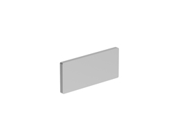[LPXAU109] Platinum Engravable Silver Plastic Label to use with LPXAU100 holder