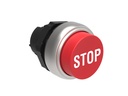 Platinum Plastic Extended Pushbutton Red "STOP"